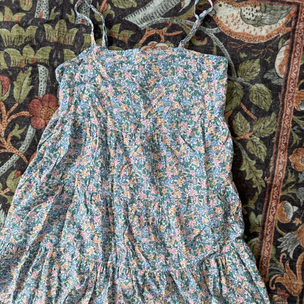 Old Navy Floral Tiered Sundress in Blue, Pink, Yellow